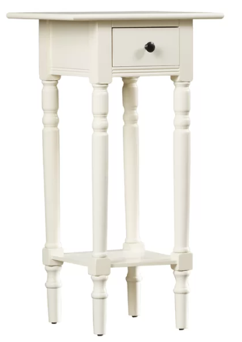 Malmesbury Solid Wood End Table with Storage (Assembled)