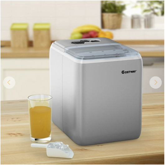 44 lbs Portable Countertop Ice Maker Machine with Scoop