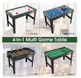 4-in-1 Multi Game Table, 49 Inch Combination Game Tables with Adult Size Foosball Table, 1 box (Copy)