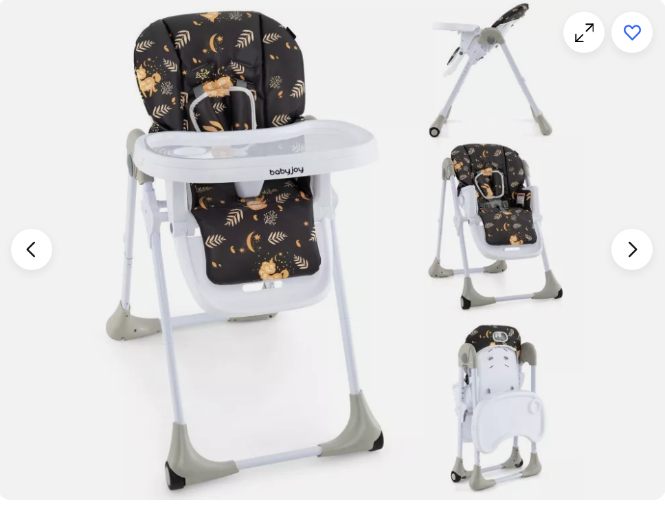 3-In-1 Convertible Baby High Chair for Toddlers, Deep Brown