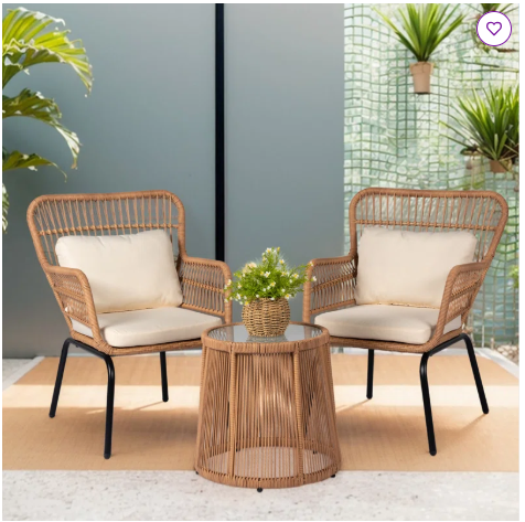 3 Piece Dawna Seating Group with Cushions (Fully Assembled)