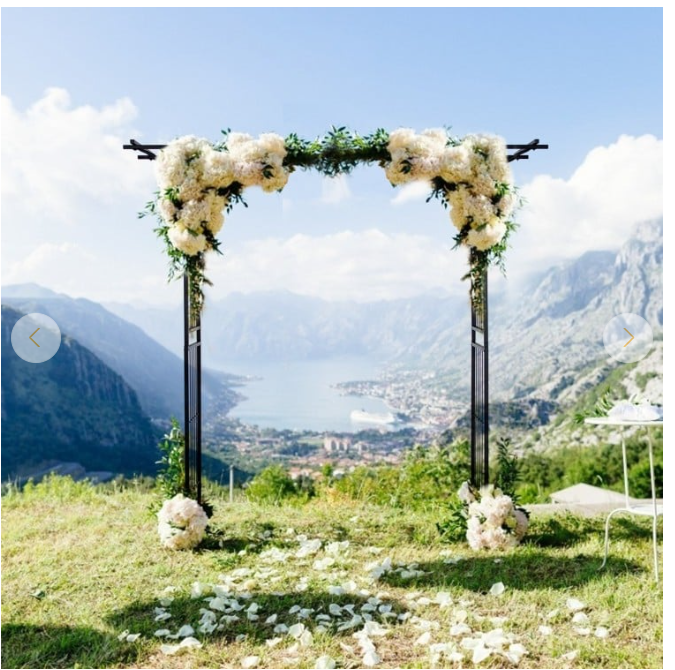 81 x 81 x 20 Inch Metal Garden Arch for Various Climbing Plant - Unassembled