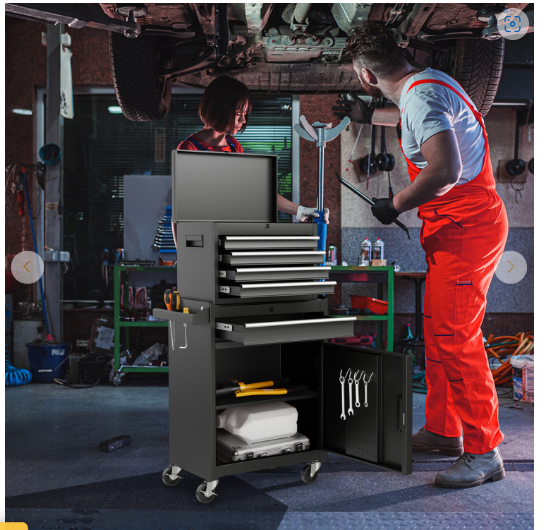SPECIAL -40``tall, 2-in-1 Rolling Tool Chest with 5 Sliding Lockable Drawers