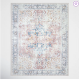 Quinn Oriental Flatweave Machine Washable Polyester Performance Area Rug - 7'6" x 9'6"