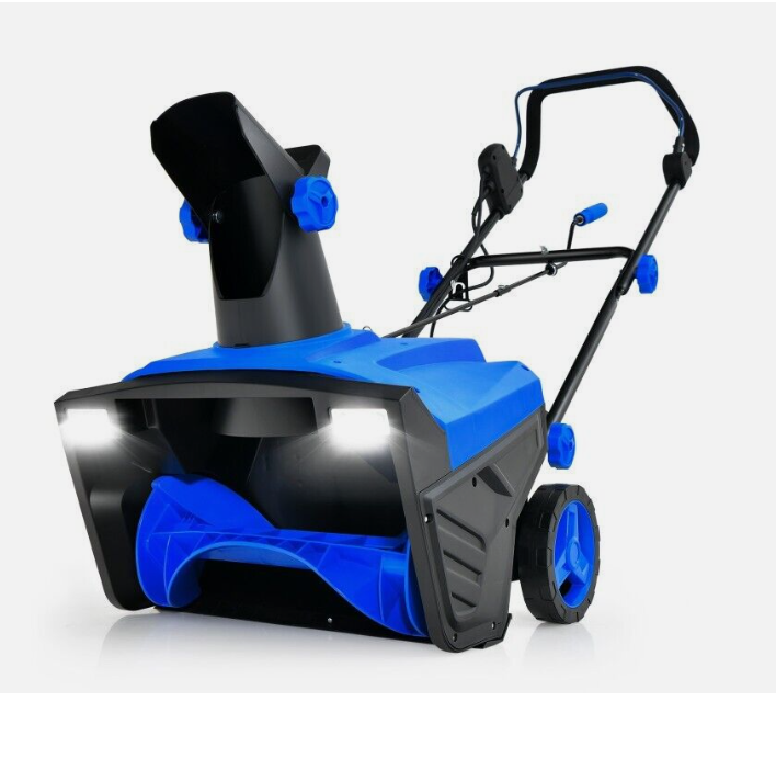 End of season SPECIAL, 20" Electric Snow Thrower Powerful Garden 120V 15A W/ 180° Rotatable Chute Blue