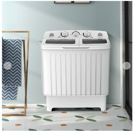 20 lbs Portable Washing Machine with Built-in Gravity Drain