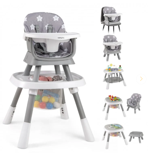 16-in-1 Convertible Baby High Chair for Babies and Toddlers