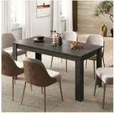 63 Inch Rectangular Modern Dining Kitchen Table-Gray  (Fully Assembled)