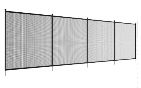 Set of 2 - 12'L x 4'H each, Pool Fence for Inground Pools (2 Boxes) - Customer Return