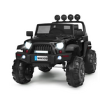 12V Kids Ride On Truck with Remote Control and Double Magnetic Door-Black