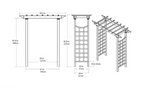 Westhaven 57"L x 24"W x 88"H Vinyl Arbor, White