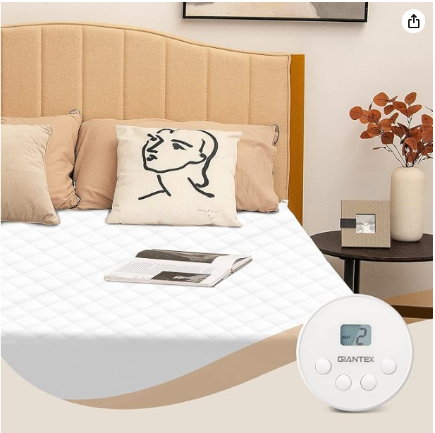 Auto Shut Off Heated Electric Mattress Pad with Dual Controller-Twin Size