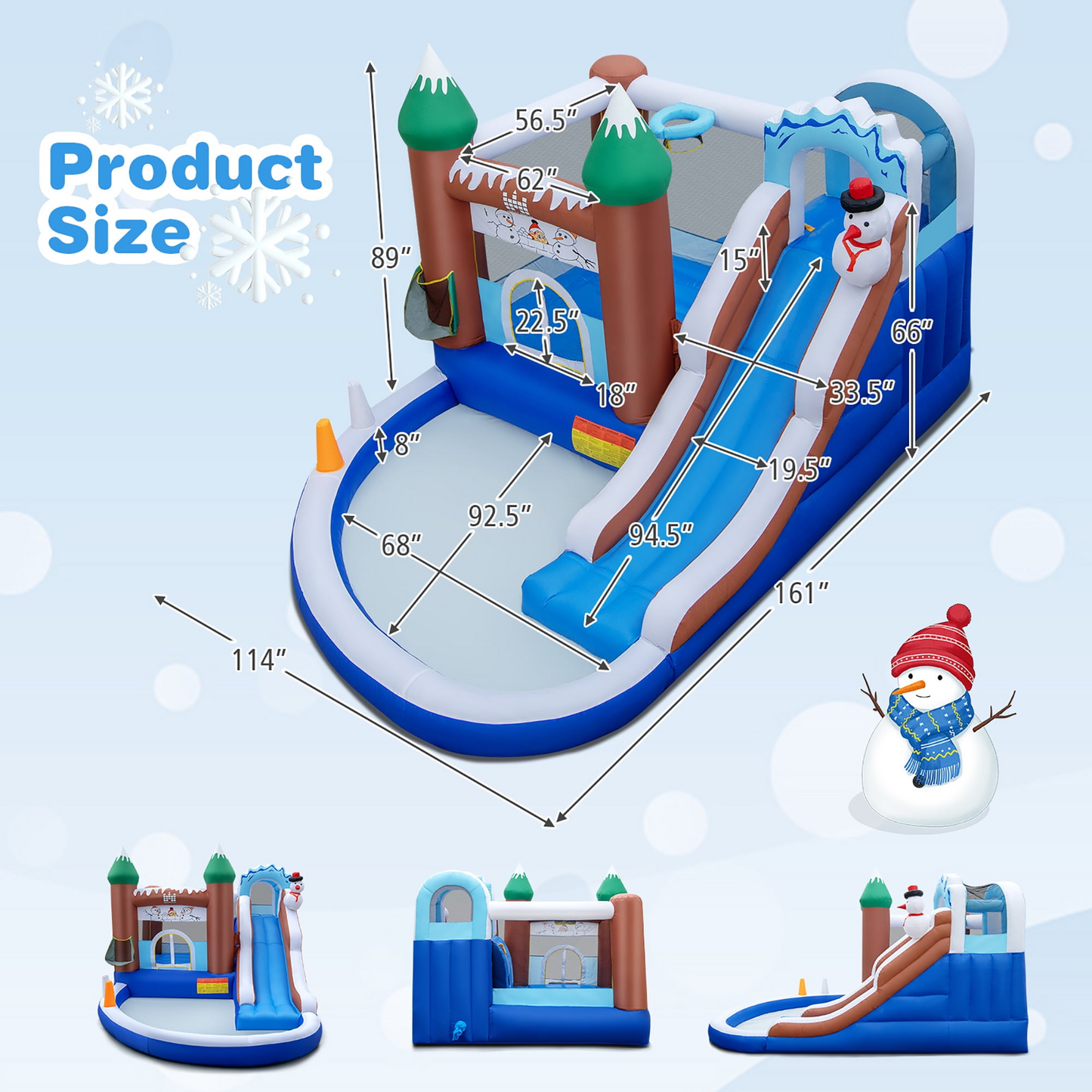 Inflatable Bounce House Special, Customer return, Clean, Tested, without blower