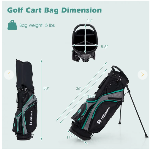 Women's Complete Ultimate Golf Club Set, Right Hand with Rain Hood-Turquois