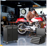 2-in-1 Rolling Tool Chest with 5 Sliding Lockable Drawers, FULLY ASSEMBLED (Scratch and Dent)