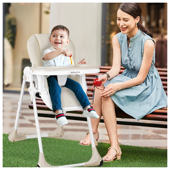 3-In-1 Convertible Baby High Chair -Beige, Customer Return Special, signs of use