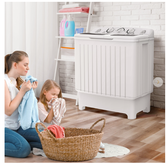 20 lbs Portable Washing Machine with Built-in Gravity Drain