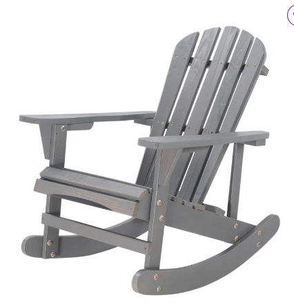 Wood Rocking Adirondack Chair (Customer Return - Some Scratchs/Marks)