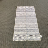 Grey Tribal Banded Washable 2' 6" x 6' Area Rug