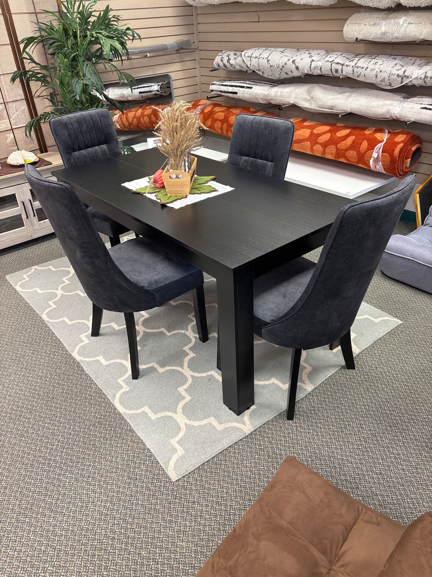 5 piece table set with High Backrest Chairs