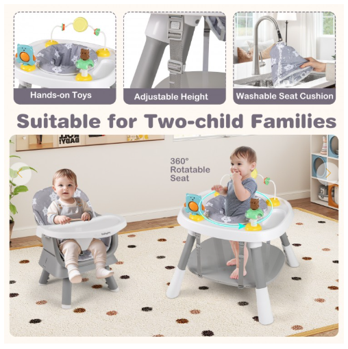 16-in-1 Convertible Baby High Chair for Babies and Toddlers