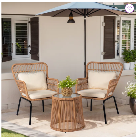 3 Piece Dawna Seating Group with Cushions (Fully Assembled)