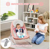 2 in 1 Baby Swing and Bouncer for Infants with 5 Speed Sway - Pink (Customer Return)