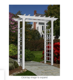 Westhaven 57"L x 24"W x 88"H Vinyl Arbor, White