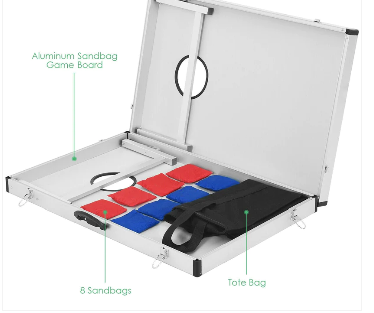 Cornhole Set with Foldable Design and Side Handle  - Dent and Scratch