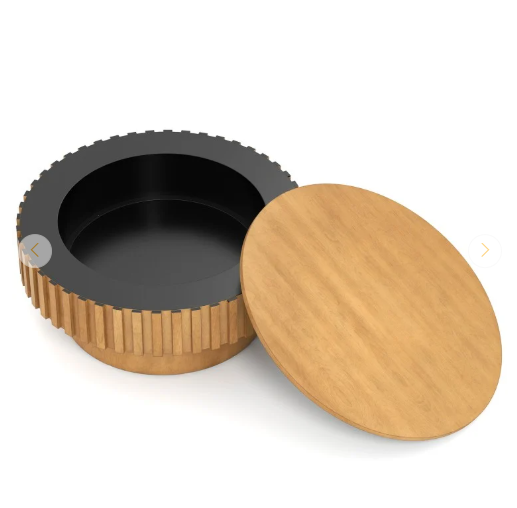 Round Coffee Table with Hidden Compartment