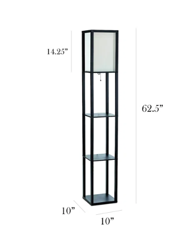 Amandev 62.5'' Column Floor Lamp