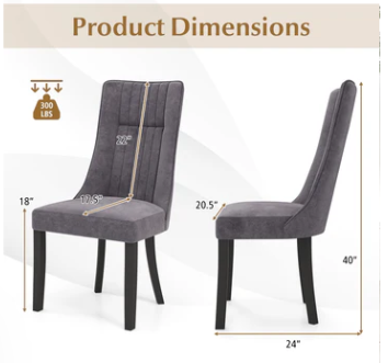 5 piece table set with High Backrest Chairs