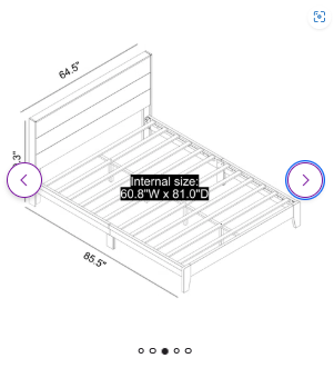 SPECIAL - Queen Size Allyannah Platform Bed With Headboard