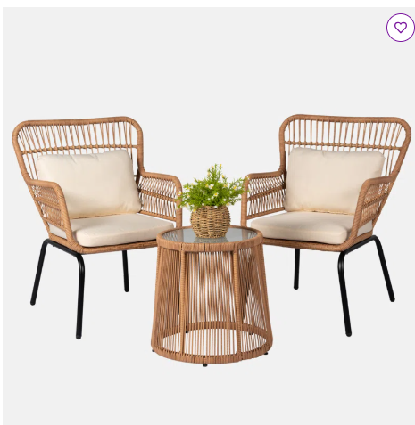 3 Piece Dawna Seating Group with Cushions (Fully Assembled)