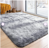 4' x 5' 11" - Rectangle Antonije Machine Made Shag Polyester Area Rug in Grey