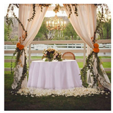 5 pcs 120" Round Tablecloth Polyester For  Wedding Party - Customer Return