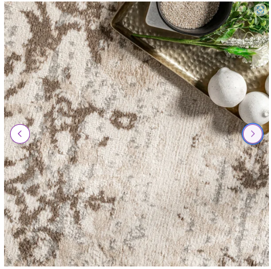 4' x 6' -Shockley Floral & Paisley Area Rug, Beige/Ivory