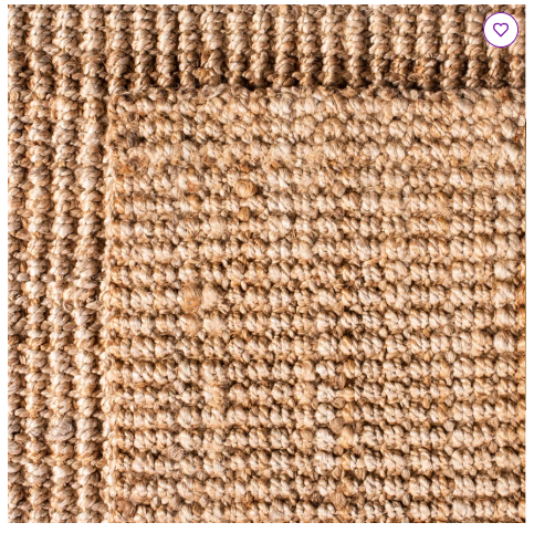 8' x 10' - Lorelei Hand Woven Jute Solid Colour Rug