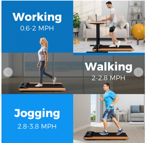 SPECIAL - 3-in-1 Walking Pad with Remote and Smart APP Control for Home Office (Max 220lbs) (Ours is light Grey in Front)