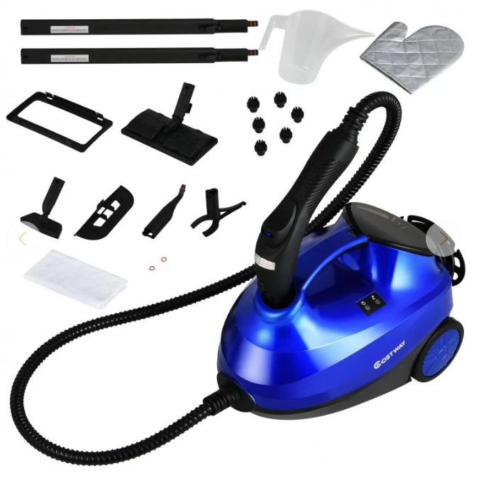 2000W Heavy Duty Steam Cleaner Mop Multi-Purpose W/19 Accessories Blue