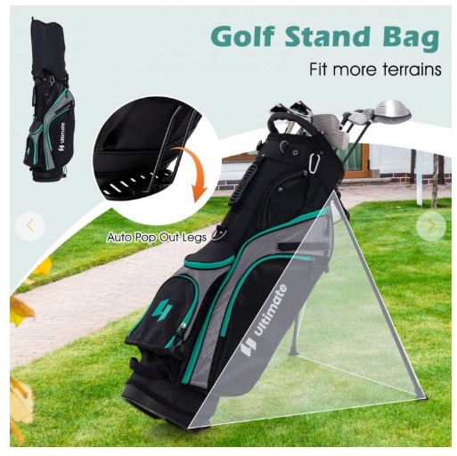 Women's Complete Ultimate Golf Club Set, Right Hand with Rain Hood-Turquois