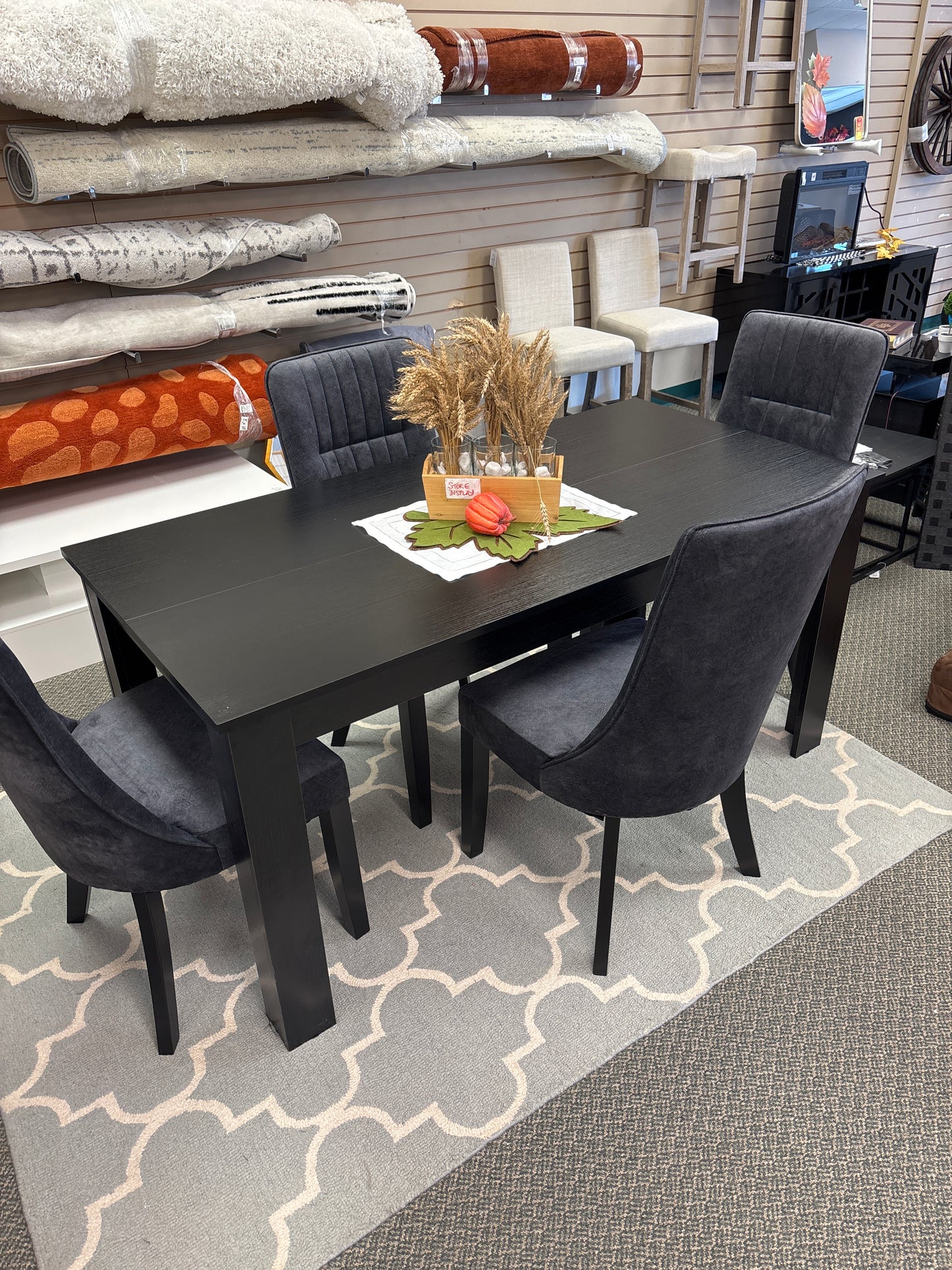 5 piece table set with High Backrest Chairs