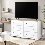 Multi-Use, 6 - Drawer Dresser, fully assembled, slight scratch & dent, bottom right