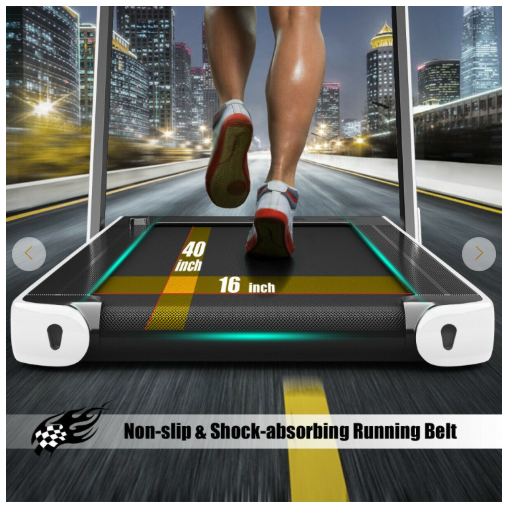 Special - 2.25 HP 2-in-1 Folding Walking Pad Treadmill and App Control (MAX 265lbs) [Shipping Damage]