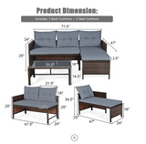 Special, customer return, Outdoor Sectional - Assembled, cushions slightly faded, special