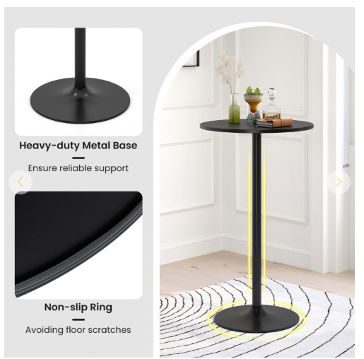 SPECIAL - 24 Inch Round Bistro Pub Table (Scratch and Dent)