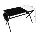 Writing Study Computer Desk with Drawer and Storage Bag