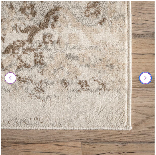 4' x 6' -Shockley Floral & Paisley Area Rug, Beige/Ivory