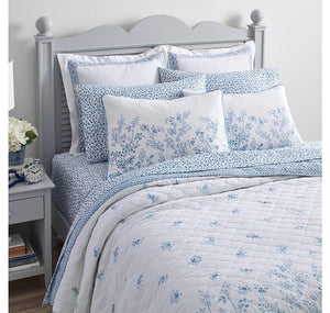 Laura Ashley Flora Quilt Set - FULL/QUEEN