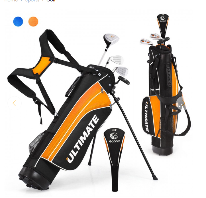 Golf Club Set for Children Age 11-13 - Color:Orange